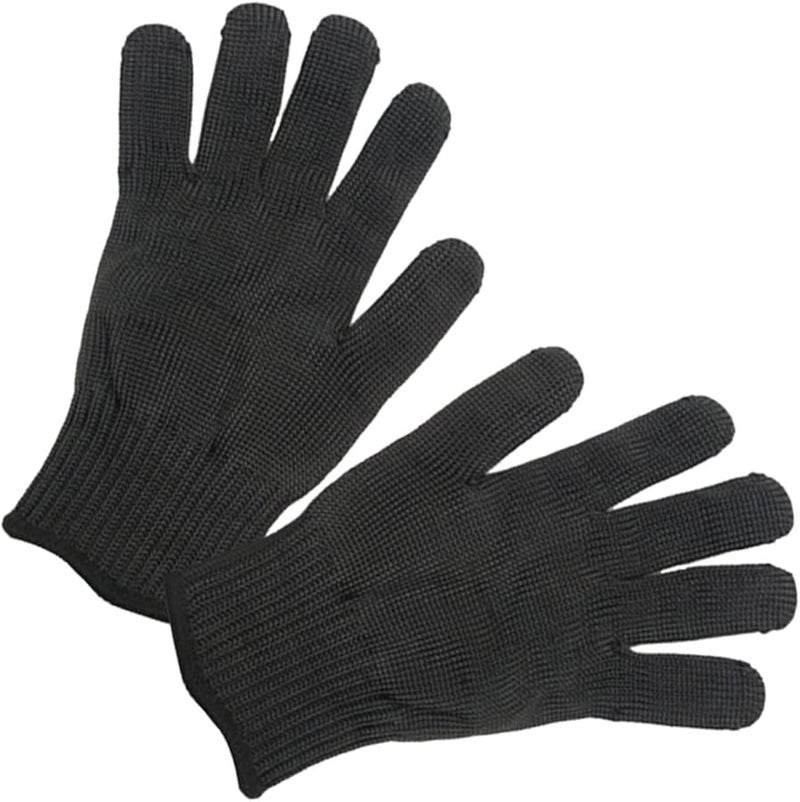Cut Resistant Safety Gloves Kitchen Protective Anti Cut Wear Resistant Lightweight Black - Image 1