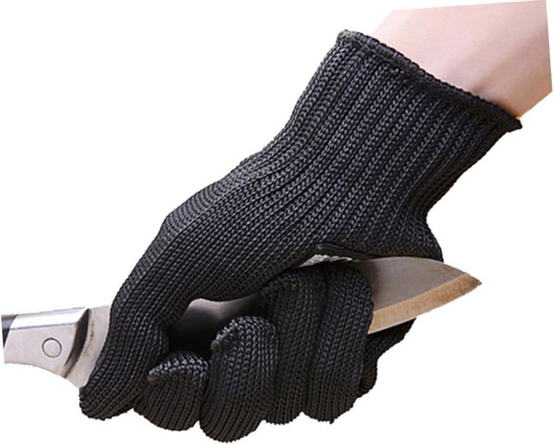 Cut Resistant Safety Gloves Kitchen Protective Anti Cut Wear Resistant Lightweight Black - Image 5