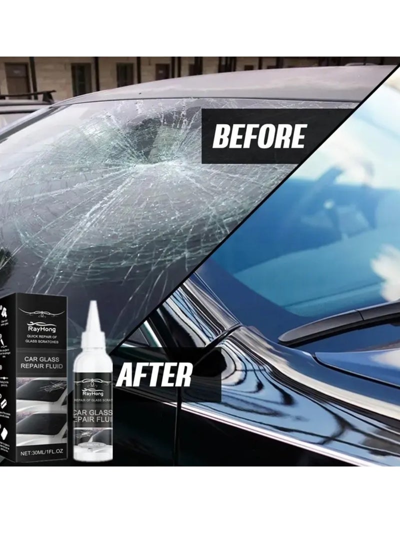 RAYHONG Car Glass Repair Fluid 50ml Glass Scratches Repair Fluid Windshield Crack Glass Crack Repair Adhesive Glue Quick Cracks Gone Repair Kit for Enhanced Protection Scratch Chip Cracks Repair5  - Image 3