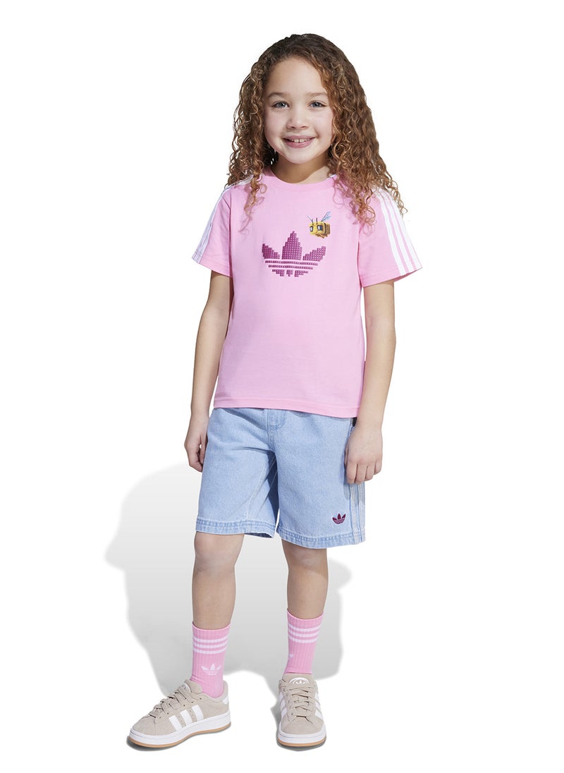 Adidas - Kids Minecraft T-Shirt & Short Set - Image 1