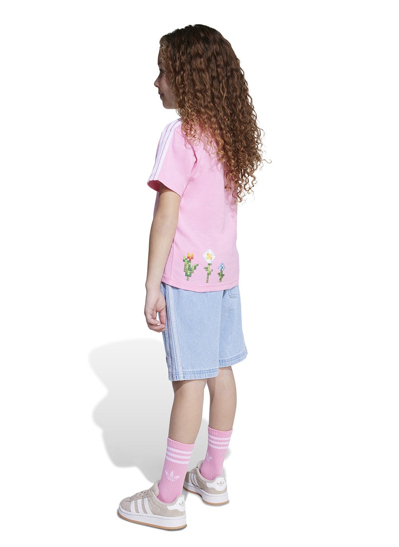 Adidas - Kids Minecraft T-Shirt & Short Set - Image 1