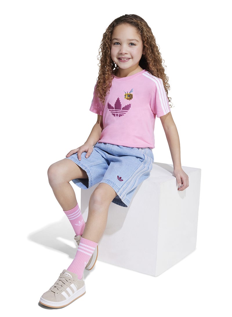 Adidas - Kids Minecraft T-Shirt & Short Set - Image 1
