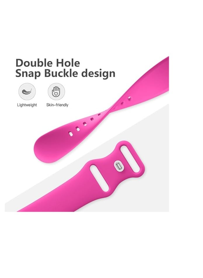 Generic - Sport Band Compatible with Apple Watch 42mm 44mm 45mm 49mm, Soft Silicone Waterproof Replacement Strap for iWatch Bands Series 10 9 8 7 6 5 4 3 2 1 SE Ultra/Ultra 2 - Image 1