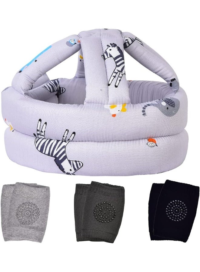 TORASO خوذة توراسو للأطفال ووسادات الركبة للأطفال للزحف، خوذة للأطفال وخوذة للمشي للأطفال - Image 1