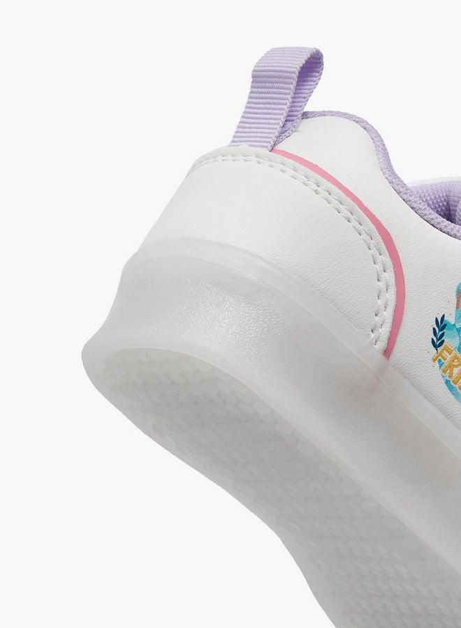 ديزني حذاء رياضي مضيء بطبعة أميرة مع إغلاق بشريط لاصق - Image 5