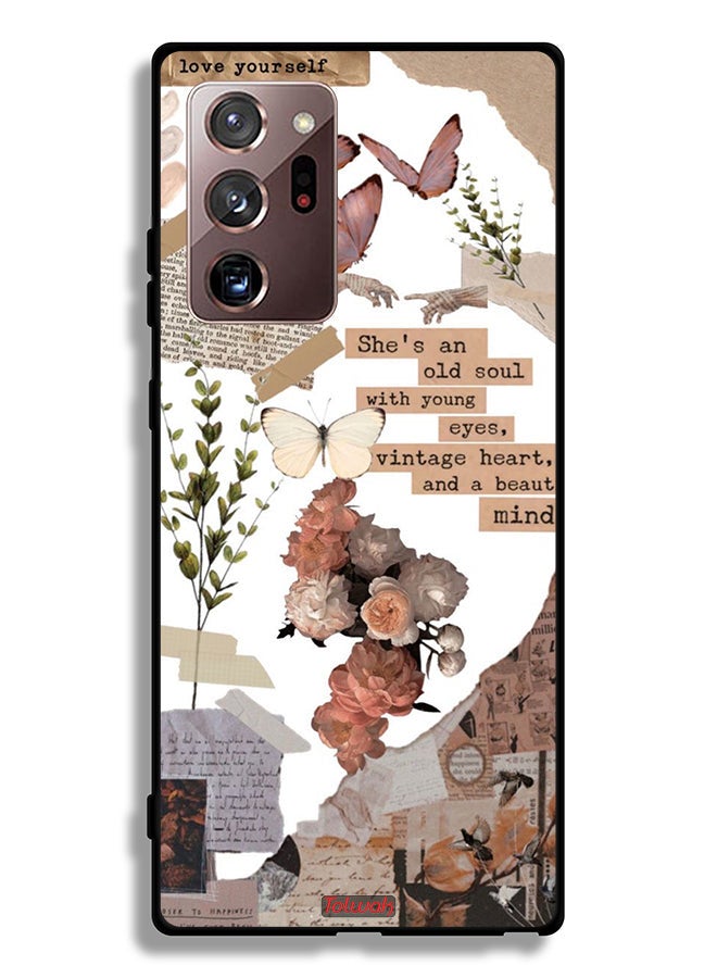 Tolwak Samsung Galaxy Note 20 Ultra 5G Protective Case Cover She Is An Old Soul - Image 2