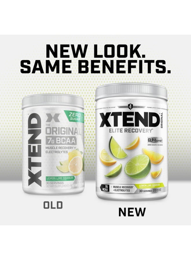 XTEND Original BCAA Powder Lemon Lime Squeeze - ZERO CALORIE, ZERO CARB, ZERO SUGAR - Post Workout Muscle Recovery Drink with Amino Acids - 7g BCAAs for Men & Women - 30 Servings (Packaging May Vary) - Image 4