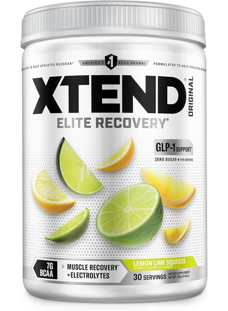 XTEND Original BCAA Powder Lemon Lime Squeeze - ZERO CALORIE, ZERO CARB, ZERO SUGAR - Post Workout Muscle Recovery Drink with Amino Acids - 7g BCAAs for Men & Women - 30 Servings (Packaging May Vary) - Image 2