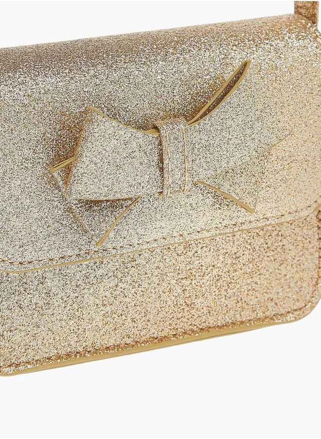 Flora Bella By Shoexpress Girls Embellished Crossbody Bag With Adjustable Strap And Magnetic Closure Ramadan Collection