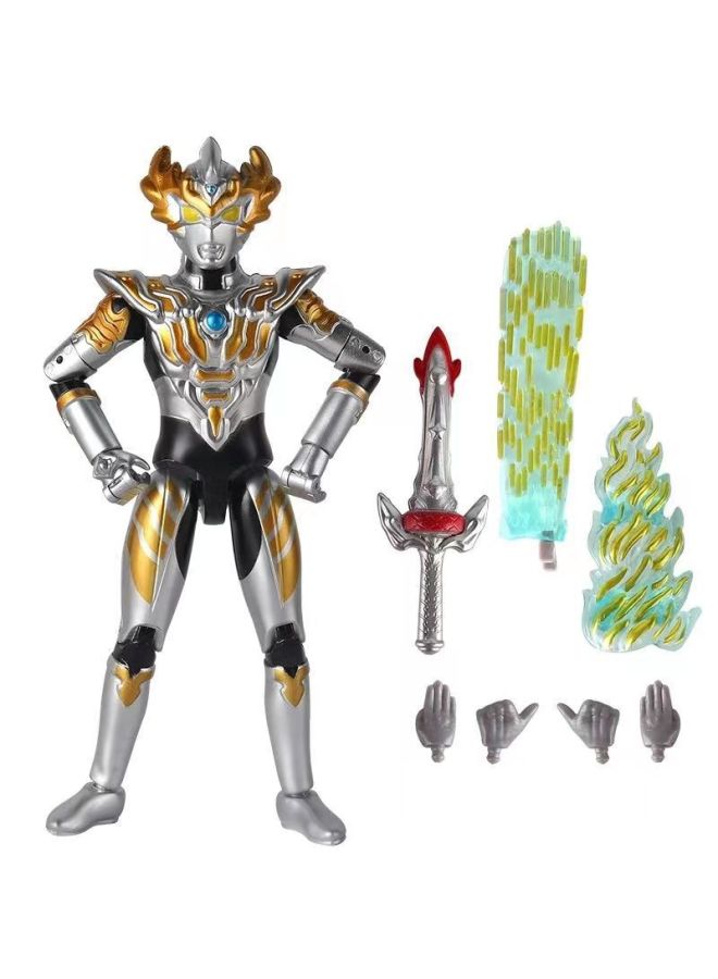 Ultraman Hand-made Spot Gold Cero Beria Geed Tiga Doll Model Stand Kidsren's Toys-Color:Tiga Yukun Form - Image 1