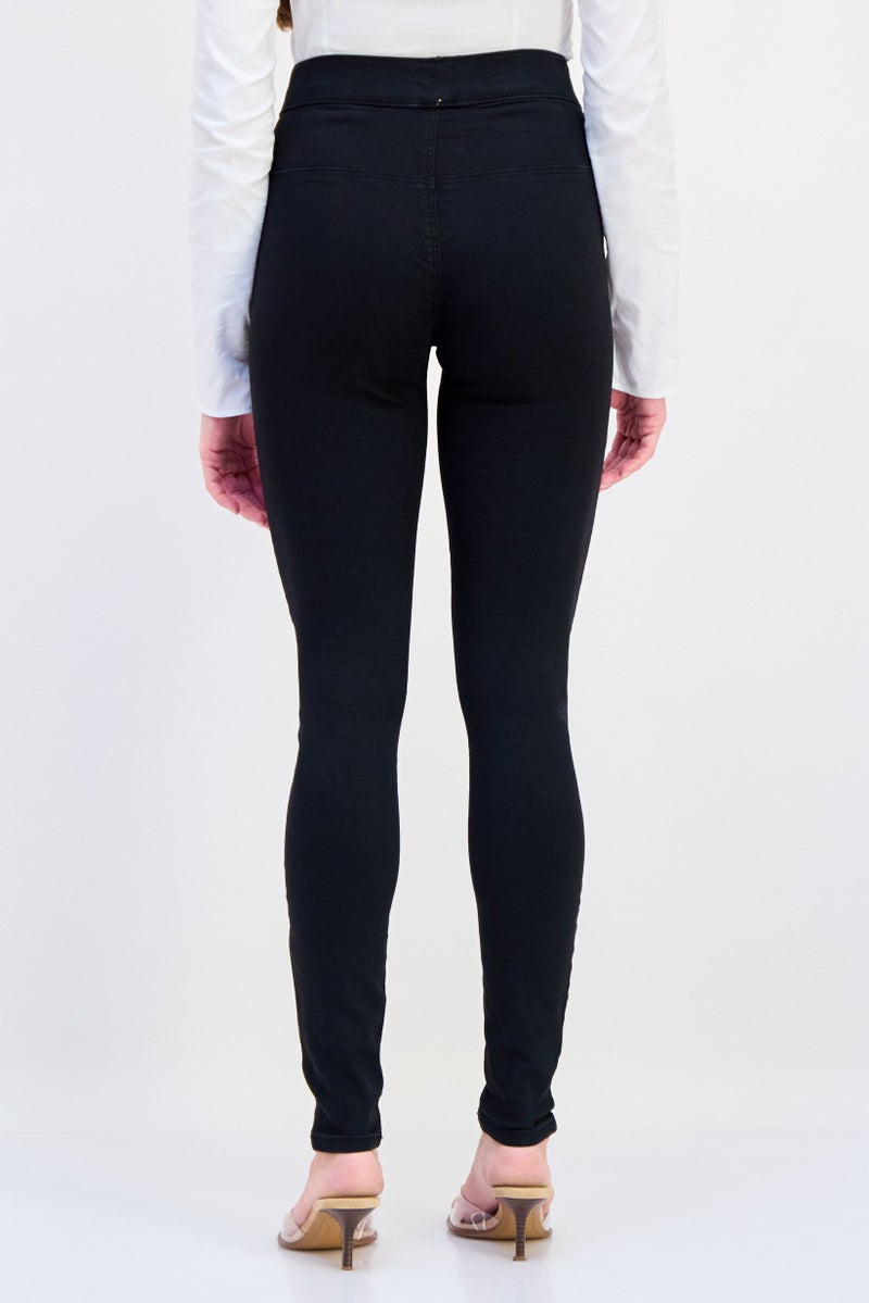 VERO MODA Vero Moda x i Scenery Women Regular Fit Solid Straight Leg Pants, Black - Image 3
