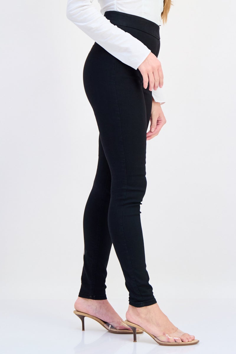 VERO MODA Vero Moda x i Scenery Women Regular Fit Solid Straight Leg Pants, Black - Image 2