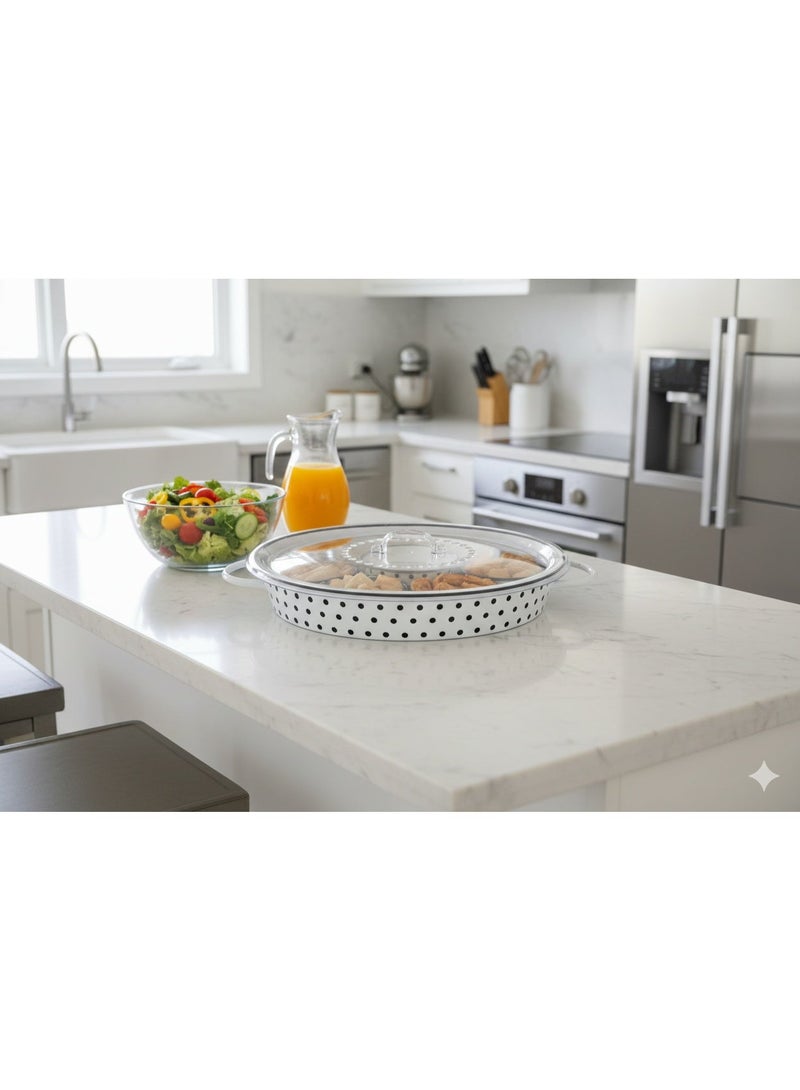 MARS Q Breakfast tray, 7 serving bowls and Lid - Image 4
