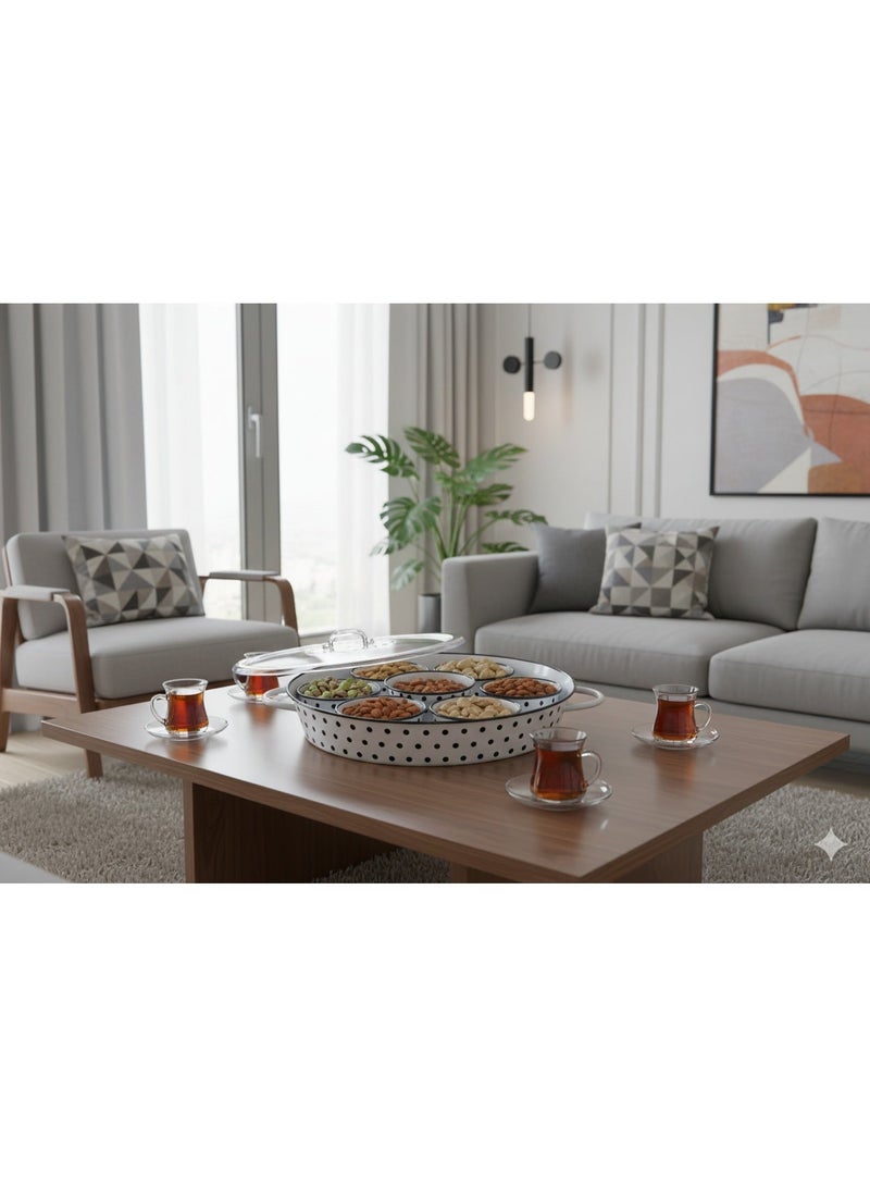 MARS Q Breakfast tray, 7 serving bowls and Lid - Image 2