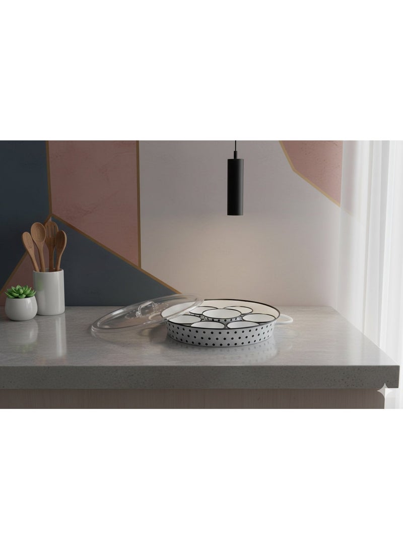 MARS Q Breakfast tray, 7 serving bowls and Lid - Image 3