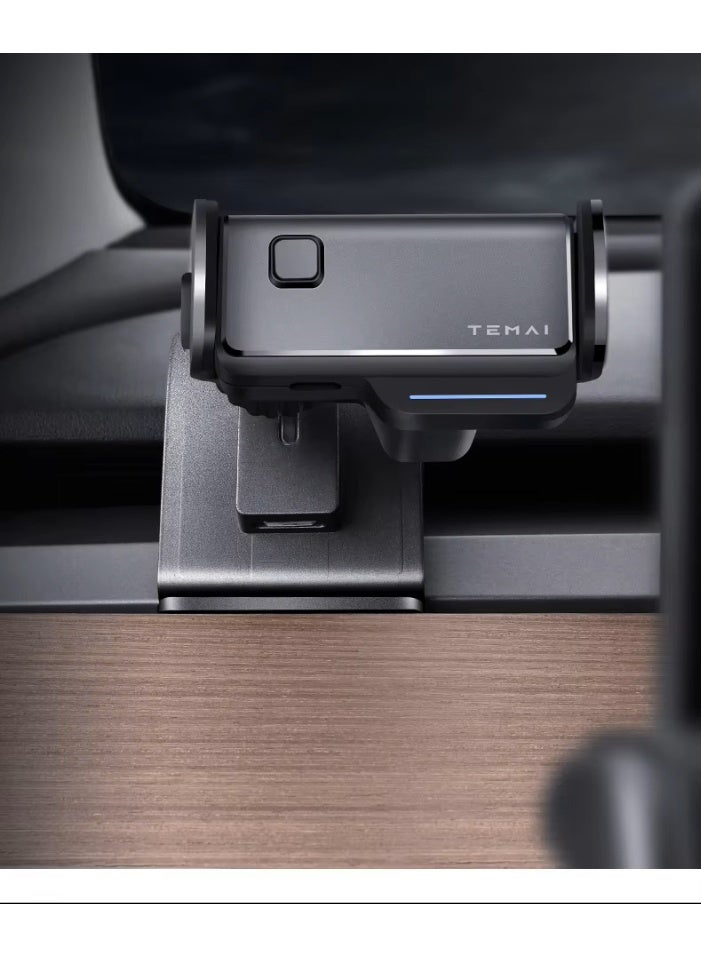 TEMAI Car Cell Phone Mount Fixed Clip Safety Cell Phone Holder for Tesla Model 3 Y Stand Tesla Phone Mount for Screen HUD Phone Hold - Image 1