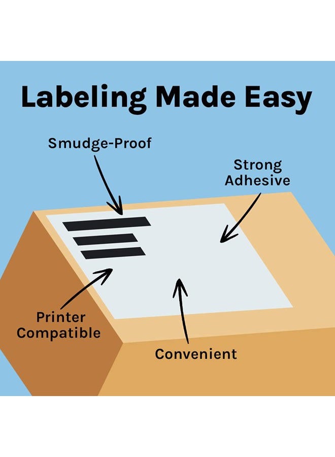 Premium Label Supply 8.5" x 11" Shipping Labels, Full Sheet, 100 Sheets (100 Labels) - Image 4