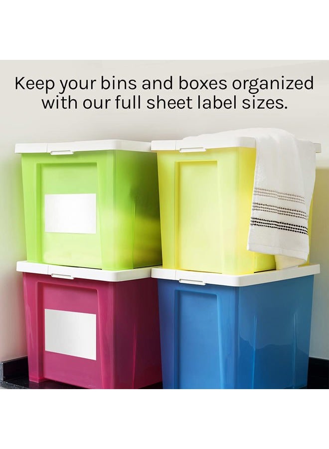 Premium Label Supply 8.5" x 11" Shipping Labels, Full Sheet, 100 Sheets (100 Labels) - Image 5