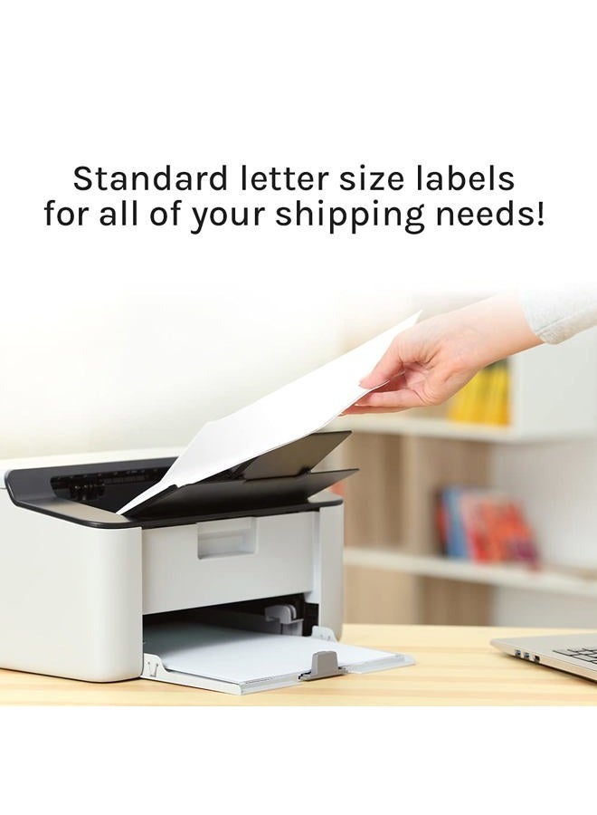 Premium Label Supply 8.5" x 11" Shipping Labels, Full Sheet, 100 Sheets (100 Labels) - Image 2