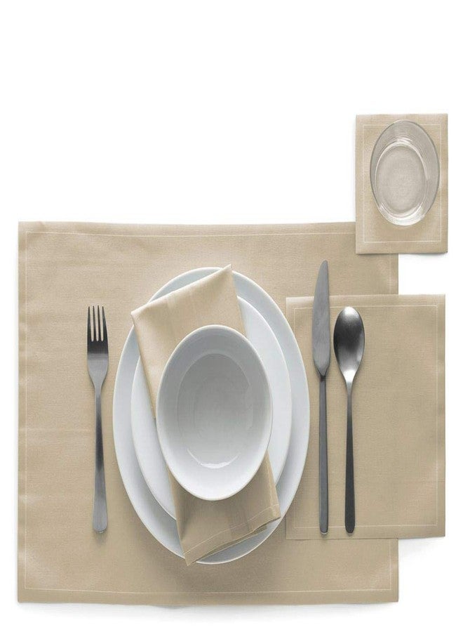 MY DRAP Washable and Reuseable Lunch Napkin- 7.9 x 7.9 inch (50 Count, Cotton Sand) - Image 2