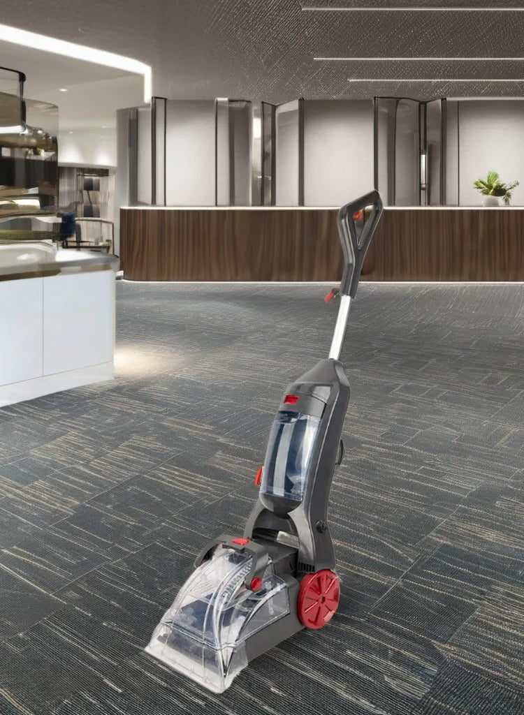 ET-LIFE Carpet Cleaner, Upright Carpet Washer, Hard floor Cleaner Deep Cleaner, Powerful Cleaning Performance for Carpets and Area Rugs UV-0617 Black - Image 2