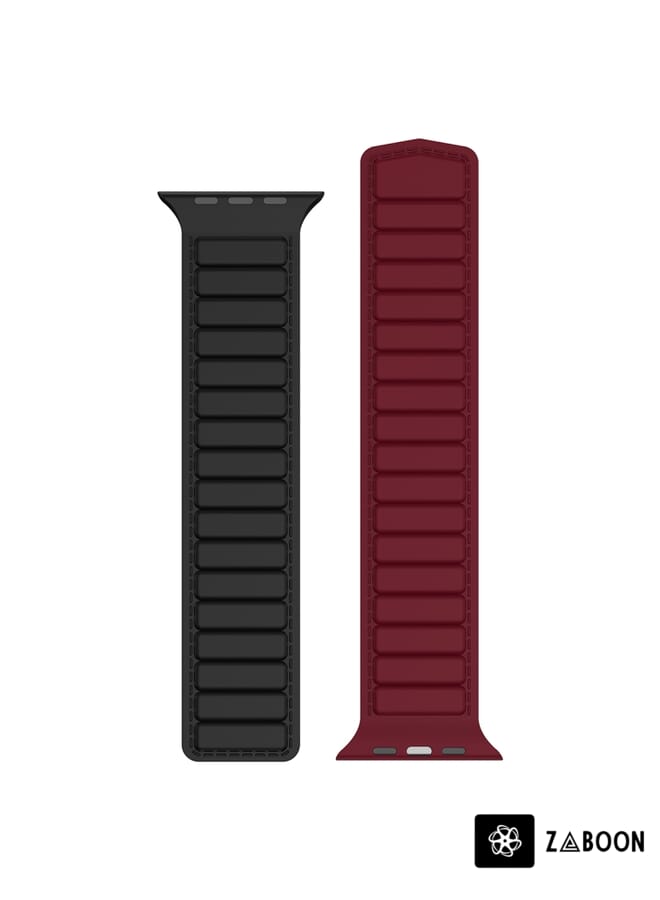 Zaboon حزام ساعة بديل من السيليكون المغناطيسي لساعة آبل SE 40 مم - Image 2