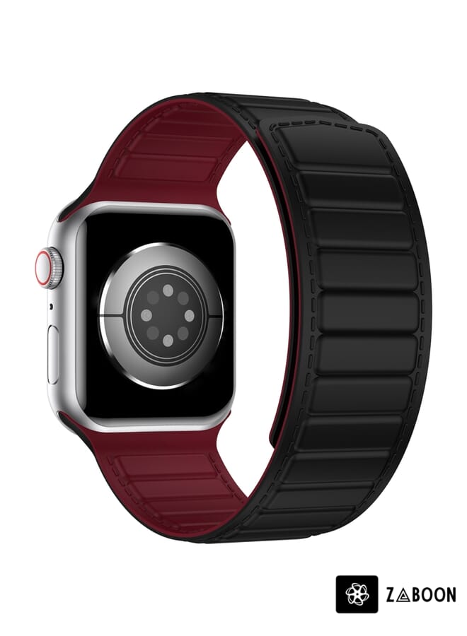 Zaboon حزام ساعة بديل من السيليكون المغناطيسي لساعة آبل SE 40 مم - Image 4