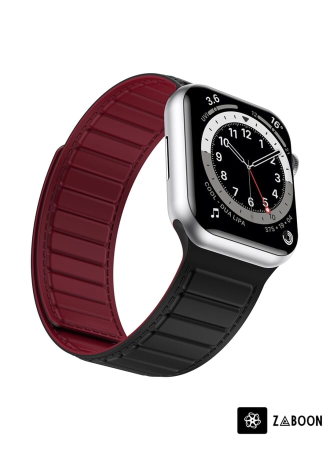 Zaboon حزام ساعة بديل من السيليكون المغناطيسي لساعة آبل SE 40 مم - Image 3