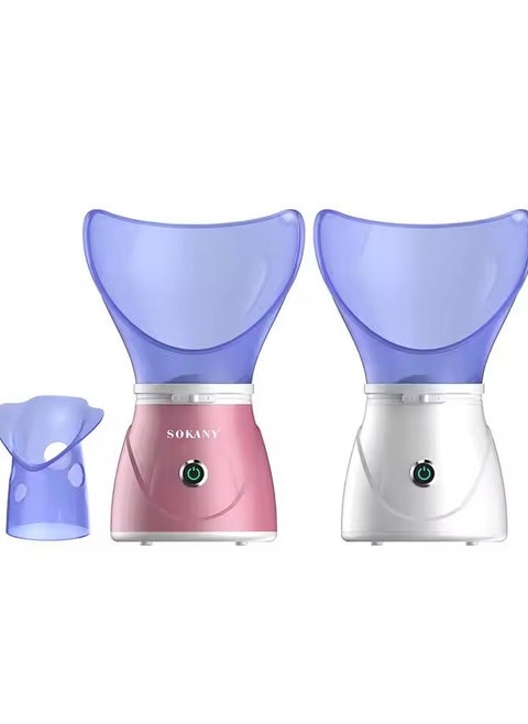 Sokany 130W Facial Steamer for Cleansing and Polishing 1079_SK This facial steamer features a sleek and portable design, making it easy to use and store anywhere. Effective Steaming: With its powerful steaming capabilities, it effectively opens pores and cleanses the skin for a refreshed and rejuvenated complexion. Simple Operation: The steamer is equipped with a one-touch operation button, allowing for convenient and hassle-free use. Safety Features: Safety measures such as auto shut-off and a cool-touch lid are included to prevent overheating or burns. Multiple Uses: Suitable for various facial treatments, including deep cleansing, moisturizing, and enhancing the absorption of skincare products.