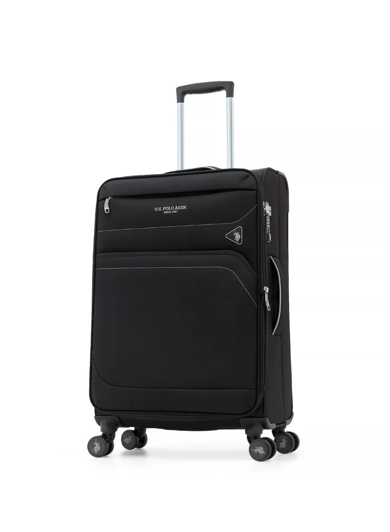 يو اس بولو اسن U.S. Polo Assn. 3-Piece Softshell Luggage Set | 20" 24" 28" Spinner Suitcases with TSA Lock - Complete Travel System