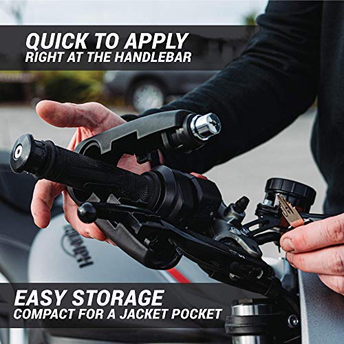 AEROFAST Throttle Motorcycle Locks Anti Theft Handlebar Lock by Loadfast. Best Heavy Duty, Motorcycle Anti Theft Lock for Your Motorbike, ATV, Dirt Bike and Scooter - (Black) - Image 4