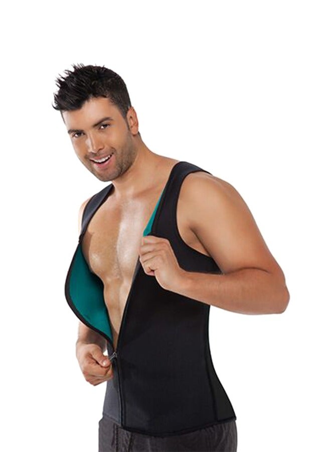Shapewear for Men, Tank Top Mens Compression Shirt Belly Slimming Body Shapewear Vest Athletic Sport Vest with Zipper Sleeveless Undershirt Tank Top Shapewear for Stomach - Image 4