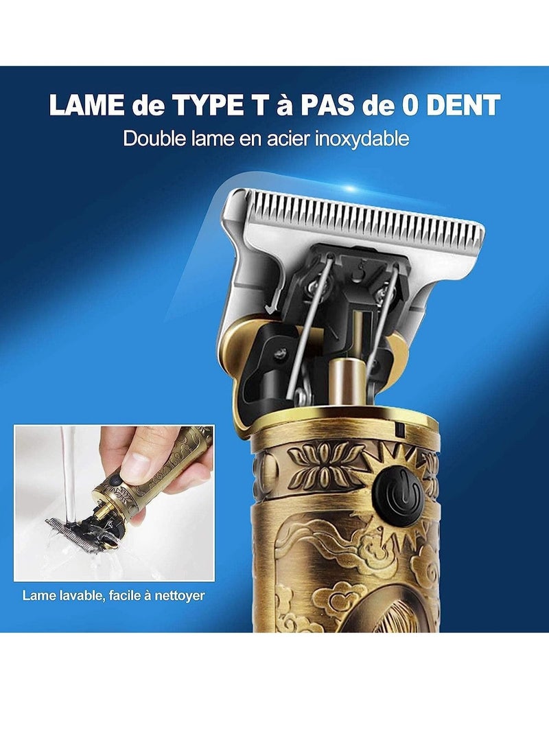 ELTRAZONE Professional Men’s Hair Trimmer, Long Hair Trimmer, Beard Trimmer, Cordless Hair Trimmer, Rechargeable, LED Display, - Image 3