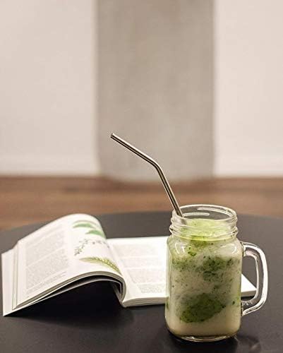 ZEPOLI - Glass Mason Jar with Multi-Color Air-Tight Lids with Straw Mugs with Handle, Regular Mouth for Kitchen - 500 ML (2 Pack) - Image 3