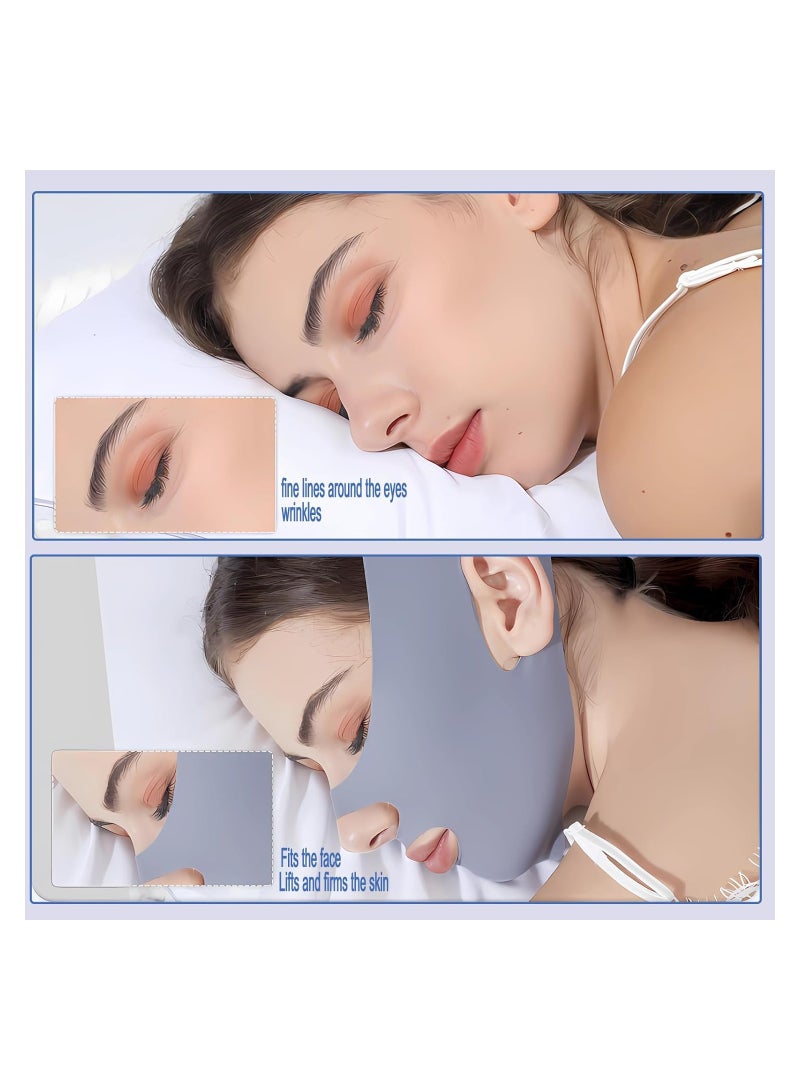 SYOSI Chin Strap for Women, Double Chin Eliminator, V-Line Lifting Mask, Reusable V Line Lifting Mask, Breathable, Comfortable Chin Strap for Women, Face Slimming Belt, for Office, Home, Traveling - Image 2