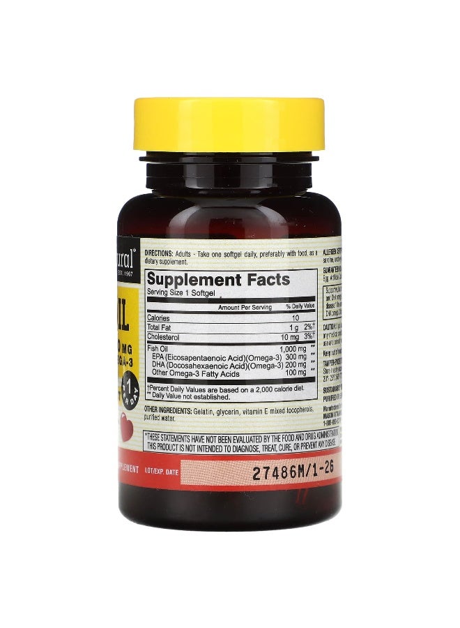 Mason Natural Mason Natural, Fish Oil, 1,000 mg, 30 Softgels  - Image 2