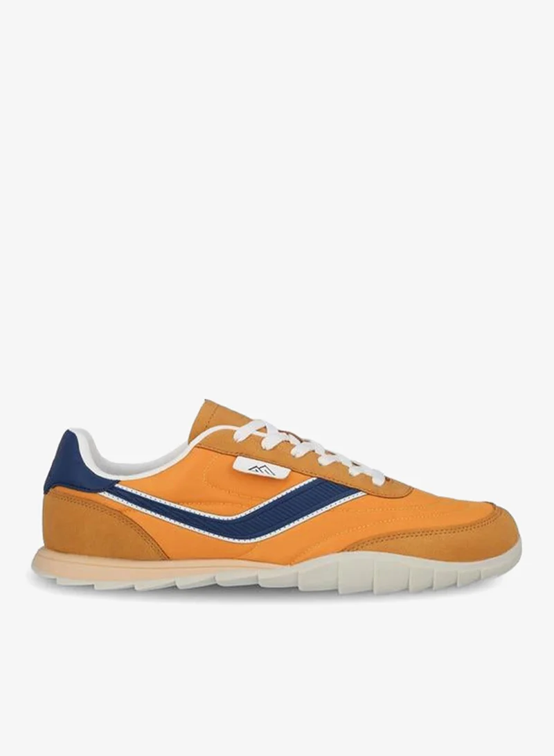 Men Clourblock Lace-Up Ankle Sneakers