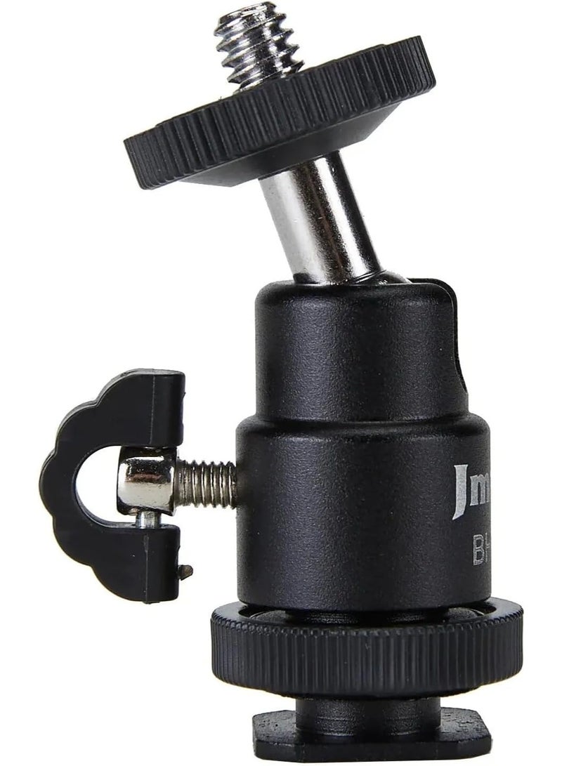 جيه ماري حامل ثلاثي معدني للكاميرا مع رأس كروي 360 درجة BH-02، تصميم معدني احترافي للتحكم الدقيق والسلس، متوافق مع الحامل الثلاثي والحامل الأحادي بموصل UNC 1/4، خفيف الوزن وسهل الحمل، مثالي للتصوير الفوتوغرافي الاحترافي أثناء السفر، وتصوير المناظر الطبيعية، والصور الشخصية، ومقاطع الفيديو - Image 3