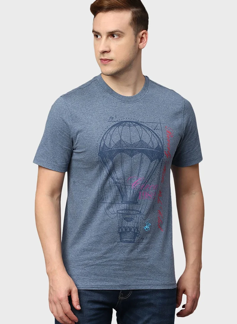 BEVERLY HILLS POLO CLUB Crew Neck T-Shirt