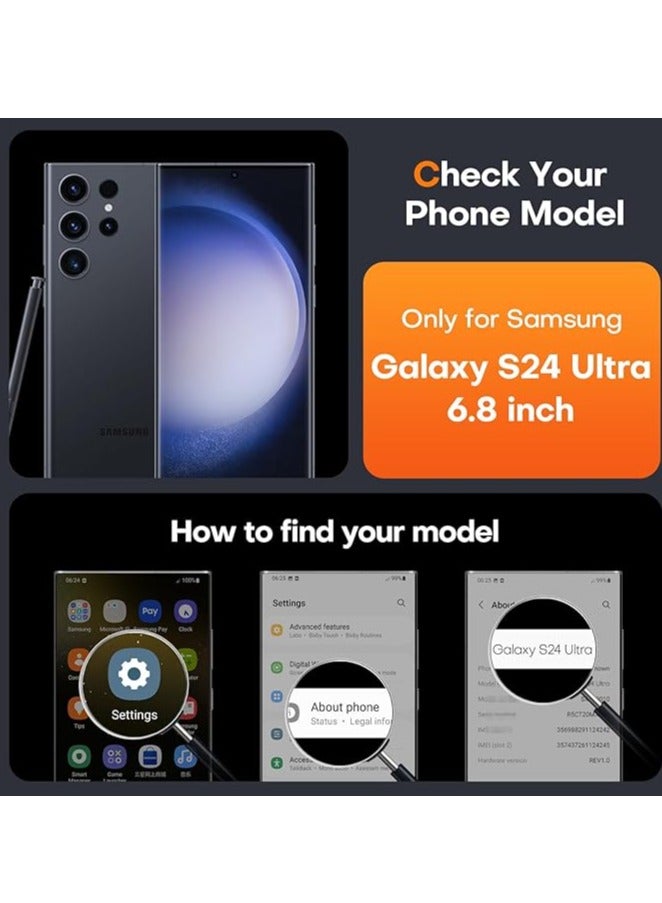 MIGOFAST Galaxy S24 Ultra Magnetic Case Compatible with MagSafe  Luxury Plating Design Galaxy S24 Ultra Case with Camera Lens Protector Soft TPU Bumper for Samsung Galaxy S24 Ultra 6.8” Gold - Image 2