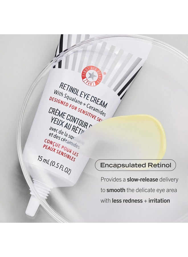 فيرست إيد بيوتي كريم ريتينول للعين من فيرست إيد بيوتي مع سكوالين وسيراميد، سيروم ريتينول مُغلّف للبشرة الحساسة، يُساعد على تحسين مظهر الخطوط الدقيقة والتجاعيد، آمن للبشرة الحساسة، 0.5 أونصة - Image 4