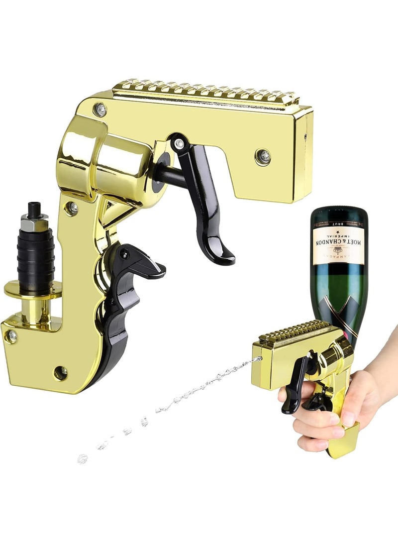 Champagne Gun Shooter, Adjustable Champagne Spray Gun, Sprayed Under Without Air Pressure, for Swimming Pool, Beach, Birthday Wedding Party Bar Tool, Gold - Image 5