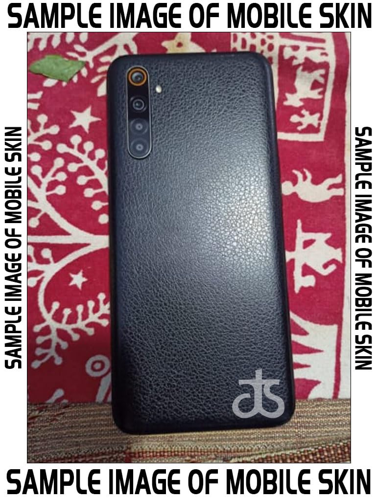 AtOdds - Full Body Back Screen Guard Protector Film - 3D Textured Lamination Wrap Skin Sticker for OnePlus 13R (5G) | Scratchproof Matte Finish (Design - Black Leather) - Image 2