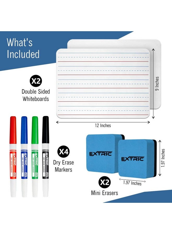 ذا ميجا ديلز مجموعة سبورة مسح جاف للأطفال وأقلام تحديد قابلة للمسح الجاف، سبورة صغيرة قابلة للمسح الجاف، سبورة بيضاء، 4 أقلام تحديد قابلة للمسح الجاف برأس رفيع وممحاة صغيرة قابلة للمسح الجاف، سبورة بيضاء صغيرة وأقلام تحديد قابلة للمسح الجاف مع ممحاة - Image 2