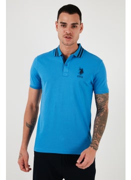U.S. Polo Assn. تي شيرت بولو قطن شارة لوجو من بيس. بولو أسن قمصان ضيقة الرجال G081GL0111571222  - Image 1