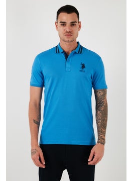 U.S. Polo Assn. تي شيرت بولو قطن شارة لوجو من بيس. بولو أسن قمصان ضيقة الرجال G081GL0111571222  - Image 3
