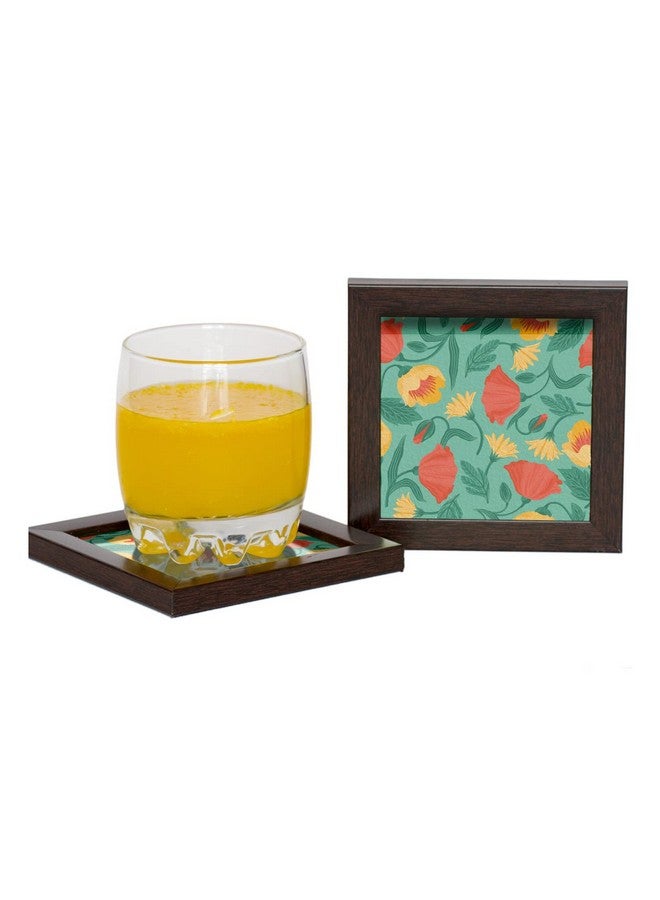 Paper Plane Design Tea Coffee Coaster Set Wooden Decorative Coasters Set. Home and Office Wooden Coasters Pattern 16 - Image 3