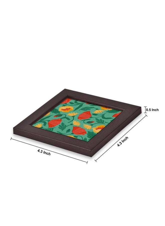 Paper Plane Design Tea Coffee Coaster Set Wooden Decorative Coasters Set. Home and Office Wooden Coasters Pattern 16 - Image 4