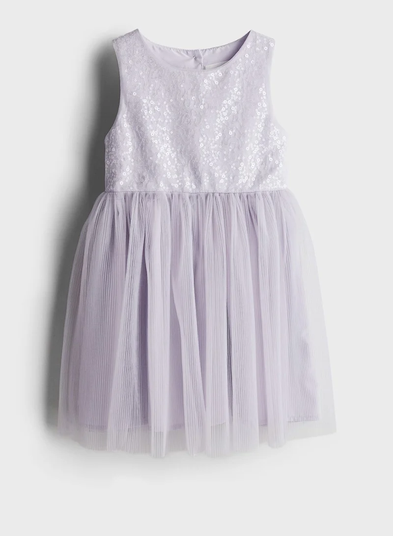 H&M Sequin Bodice Tulle Dress