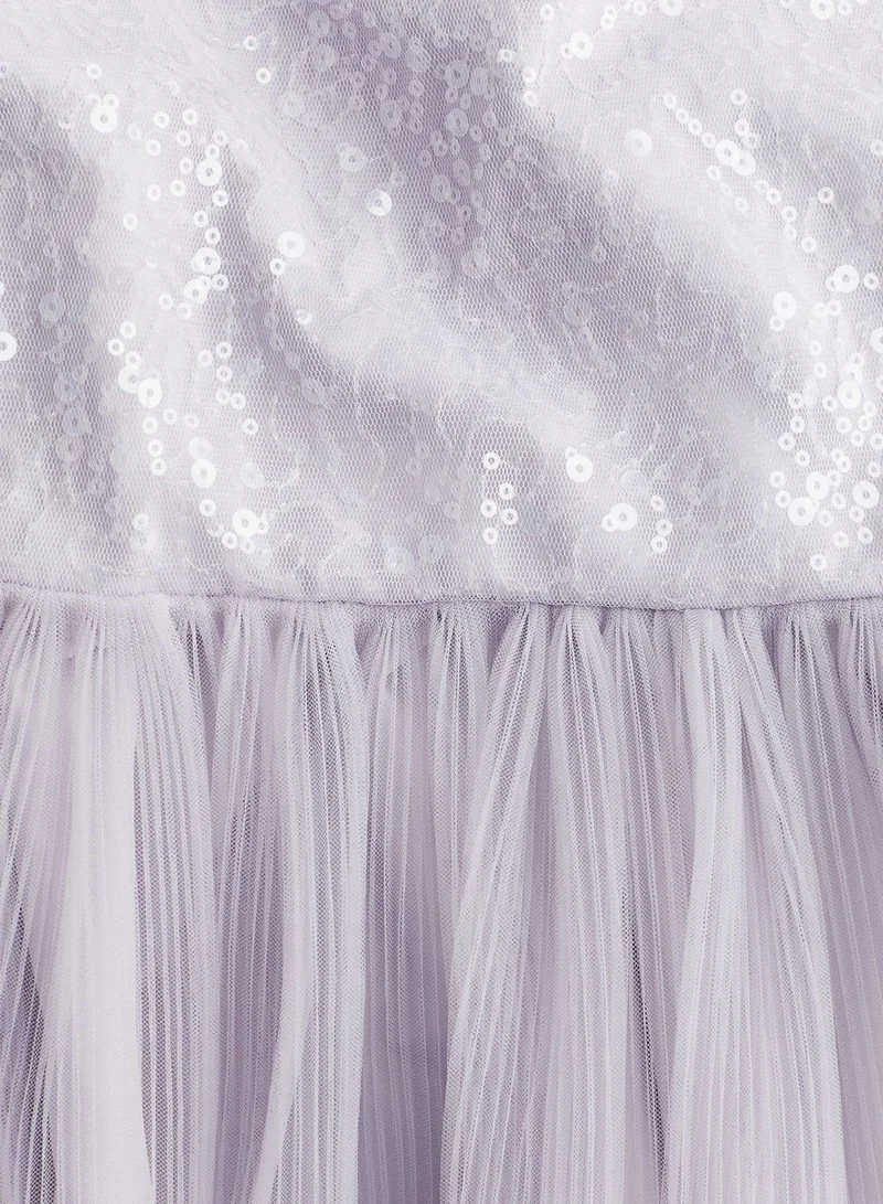 H&M Sequin Bodice Tulle Dress
